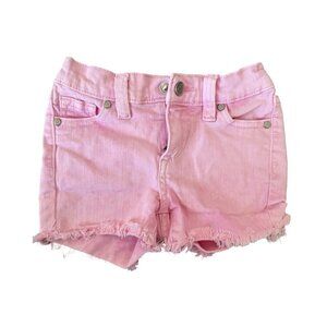 Joes Jeans Girls Pink Frayed Denim Shorts Size 4T